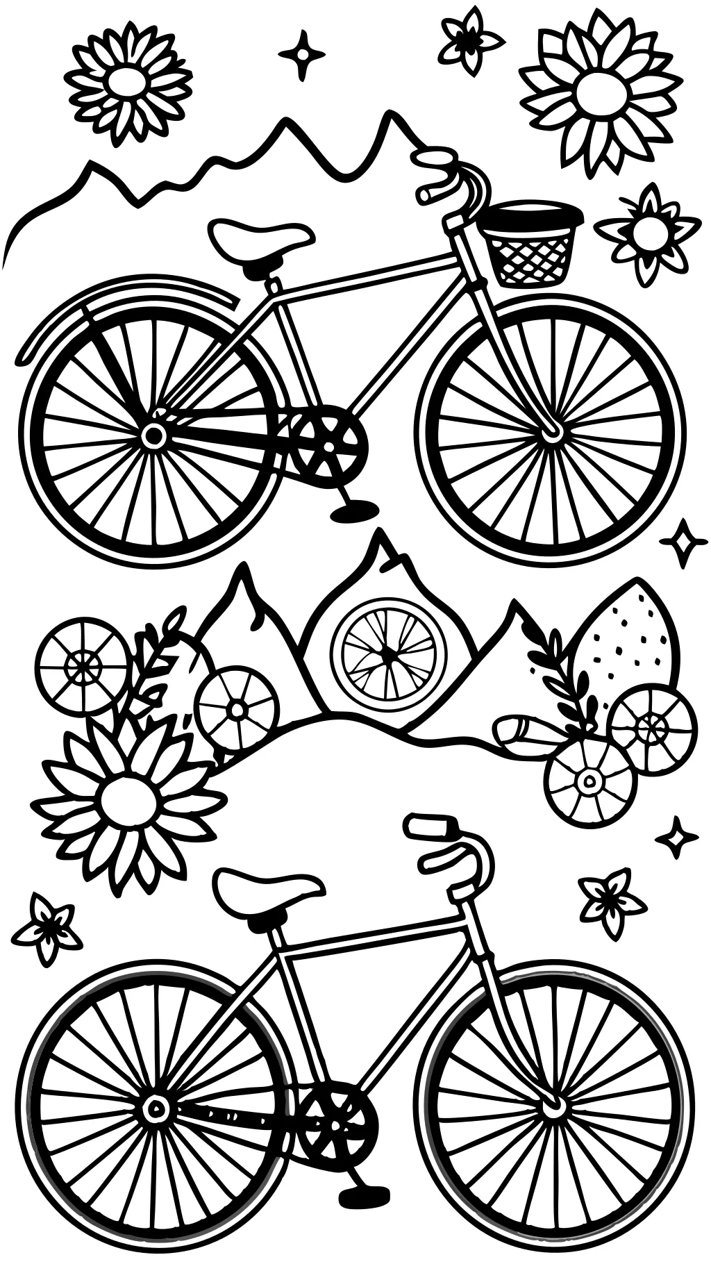 coloriages vélos